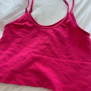 Anthropology hot pink tank top size xs